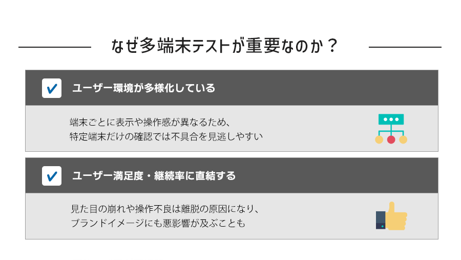 なぜ多端末テストが重要なのか？